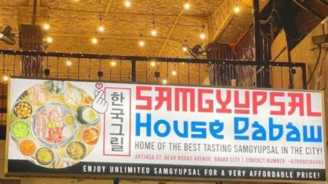 Samgyupsal House Dabaw .